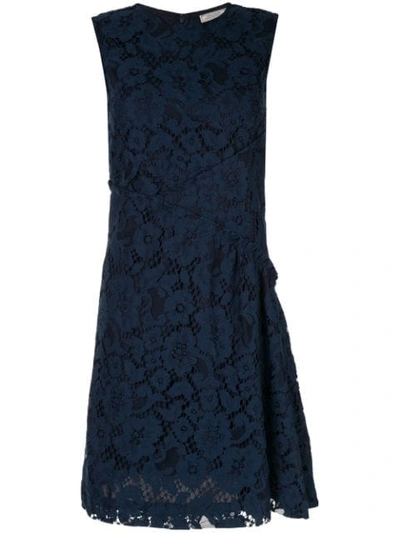Nina Ricci Lace Panel Dress - Blue