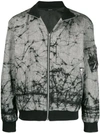 Issey Miyake Printed Bomber Jacket In Grey