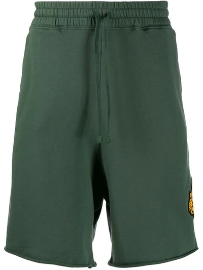 Vivienne Westwood Anglomania Logo Track Shorts In Green
