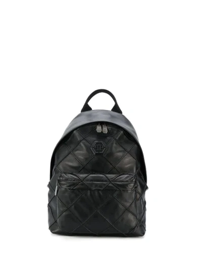 Philipp Plein Geometric Backpack In Black