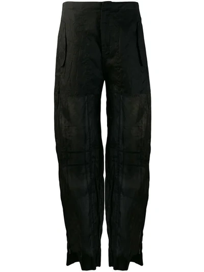 Jil Sander Hose Mit Schlitz - Schwarz In Black