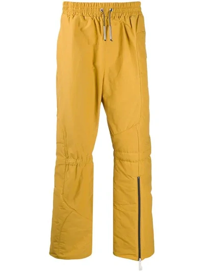 A-cold-wall* Elasticated Details Straight Trousers In Yellow