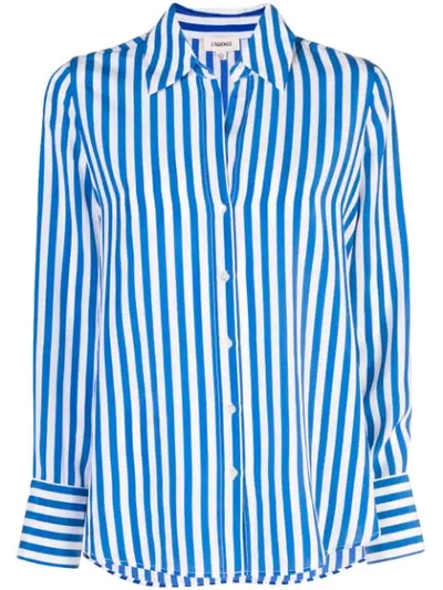 L Agence L'agence Striped Shirt - White In Multi