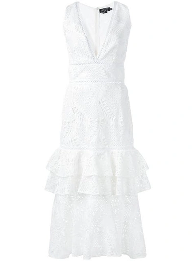 Patbo Embroidered Midi Dress - White
