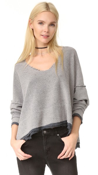 Free People Dolman Pullover In Graphite | ModeSens