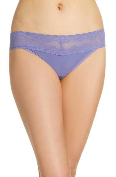 Natori Bliss Perfection Thong (one Size) In Twilight Purple