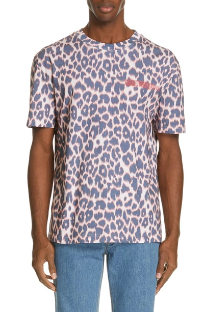 Calvin Klein 205w39nyc Electric Panther Print T-shirt In Electric Panthere