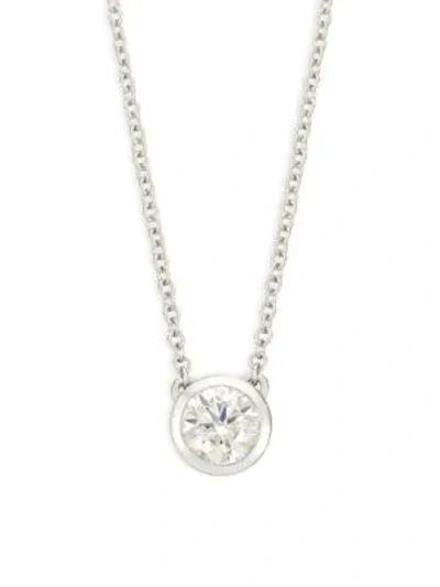 Hearts On Fire 18k White Gold & Diamond Circular Pendant Necklace