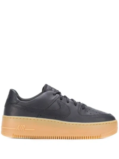 Nike Air Force 1 Sage Low Lx Trainers In Black In Grey