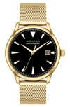 Movado Heritage Calendoplan Bracelet Watch, 40mm In Gold/ Black/ Gold