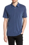 James Perse Slim Fit Sueded Jersey Polo In Admiral