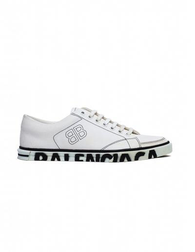 Balenciaga Black-white Textile Match Sneakers