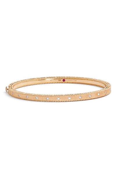 Roberto Coin Princess Diamond Bracelet In Rose Gold