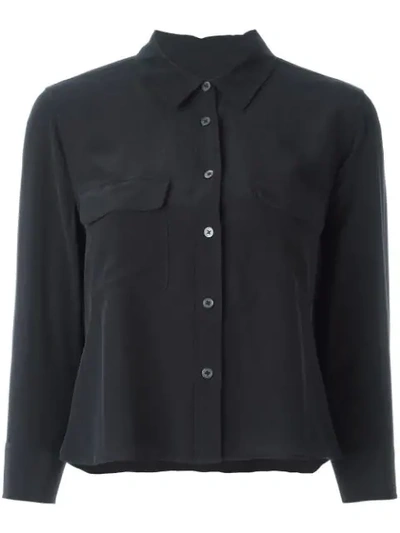 Equipment Flap Chest Pockets Shirt In Black
