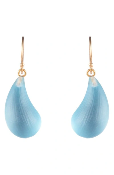 Alexis Bittar Large Teardrop Drop Earrings In Light Turquoise