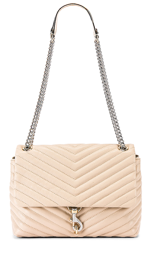 rebecca minkoff edie quilted leather flap shoulder bag