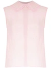 Andrea Bogosian Sleeveless Silk Blouse - Pink
