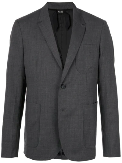 N°21 Slim Suit Jacket In Grey