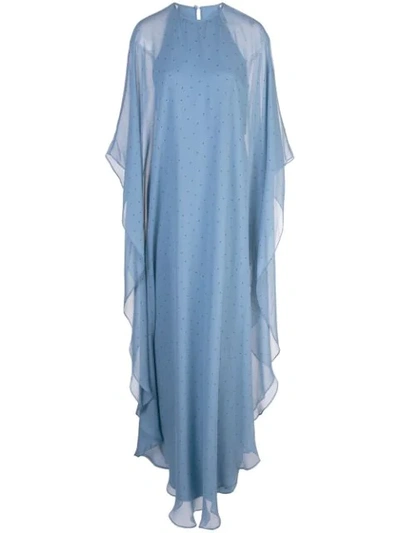 Michelle Mason Robe Mit Flatterärmeln In Blue