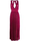 Antonino Valenti Plunging Maxi Dress - Pink