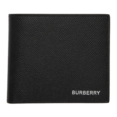 Burberry Grainy Leather International Bifold Coin Wallet In Regency Blue