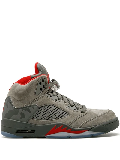 Jordan Air  5 Retro Trainers In Grey
