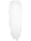 Michelle Mason Flutter Gown In White