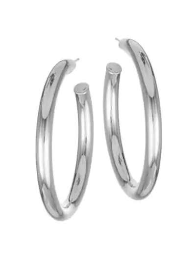 Jennifer Zeuner Jewelry Women's Medium Lou Sterling Silver Hoops