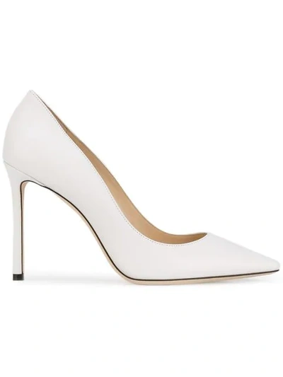 Jimmy Choo Romy Stiletto Pumps In White