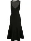 Proenza Schouler Matte Turtleneck Sleeveless Knit Dress In Black