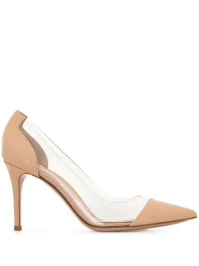 Gianvito Rossi Pointed Clear Pumps In Neutrals