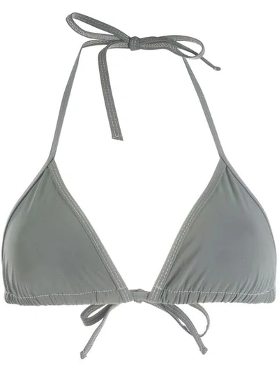 Misbhv Reflective Bikini Top In Grey
