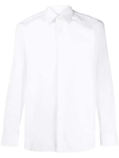Z Zegna Button Up Shirt In White