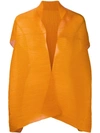 Antonelli Pleated Scarf Cape - Orange