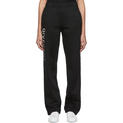 Givenchy Logo-embroidered Sports-jersey Jogging Bottoms In Black