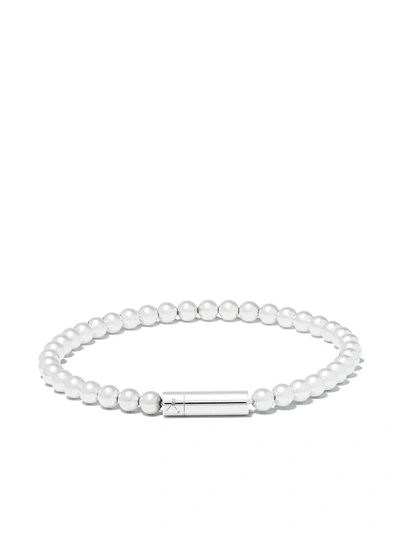 Le Gramme Bracelet Beads Le 25g Silver 925 Slick Brushed