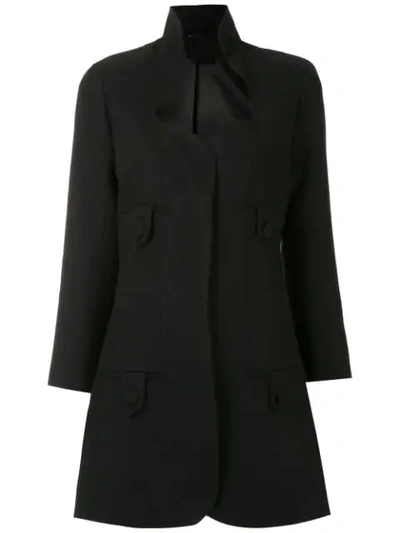 Andrea Bogosian Panelled Coat - Black