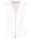 Gloria Coelho Knit Vest In White