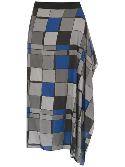 Alcaçuz Look Midi Skirt In Grey