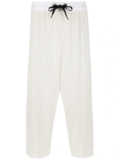 À La Garçonne Chiffon Culottes In White