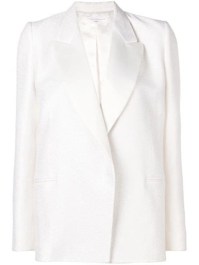 Victoria Beckham Wrap Tuxedo Jacket In White