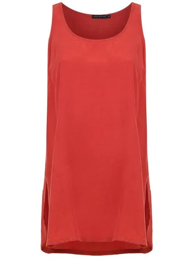 Alcaçuz Lamina Blouse In Red