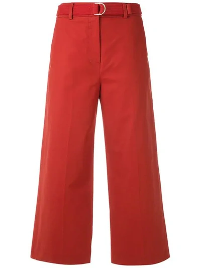 Nk Belted Tailored Pants In Red