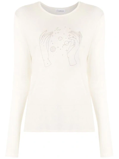 Nk Printed Blouse In White