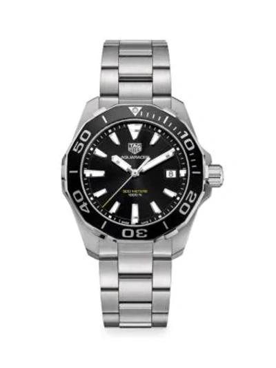 Tag Heuer Aquaracer 41mm Stainless Steel & Black Aluminum Quartz Bracelet Watch