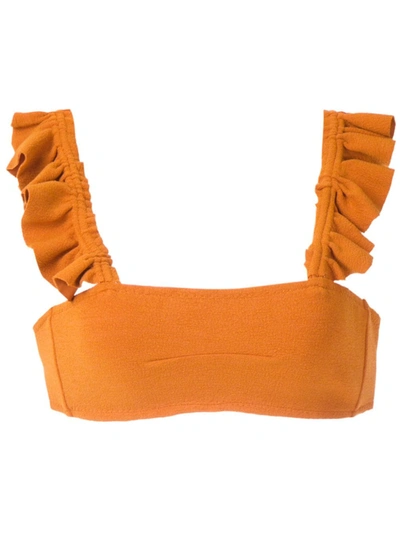 Clube Bossa Zarbo Bikini Top In Orange