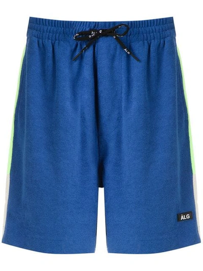 Àlg Contrast Stripe Shorts In Blue