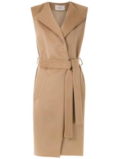 Egrey Wool Belted Waistcoat - Neutrals