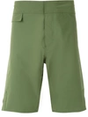 Amir Slama Plain Shorts In Green