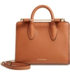 Strathberry Nano Leather Tote In Tan